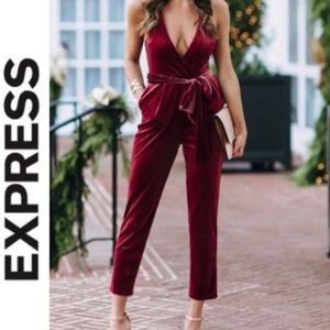 Express Velvet Jumpsuit